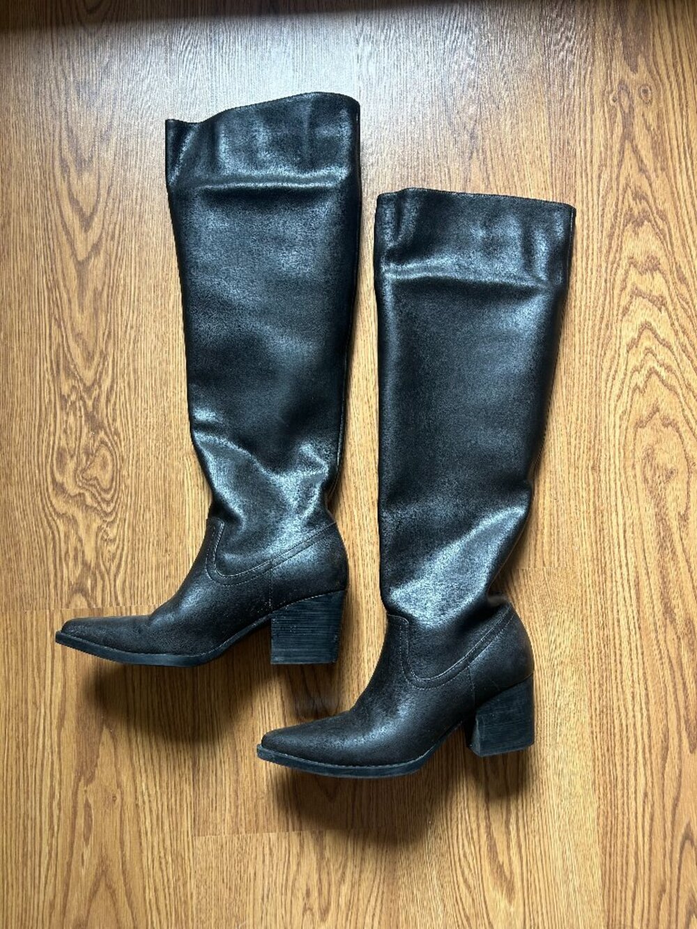 Black Knee High Boots